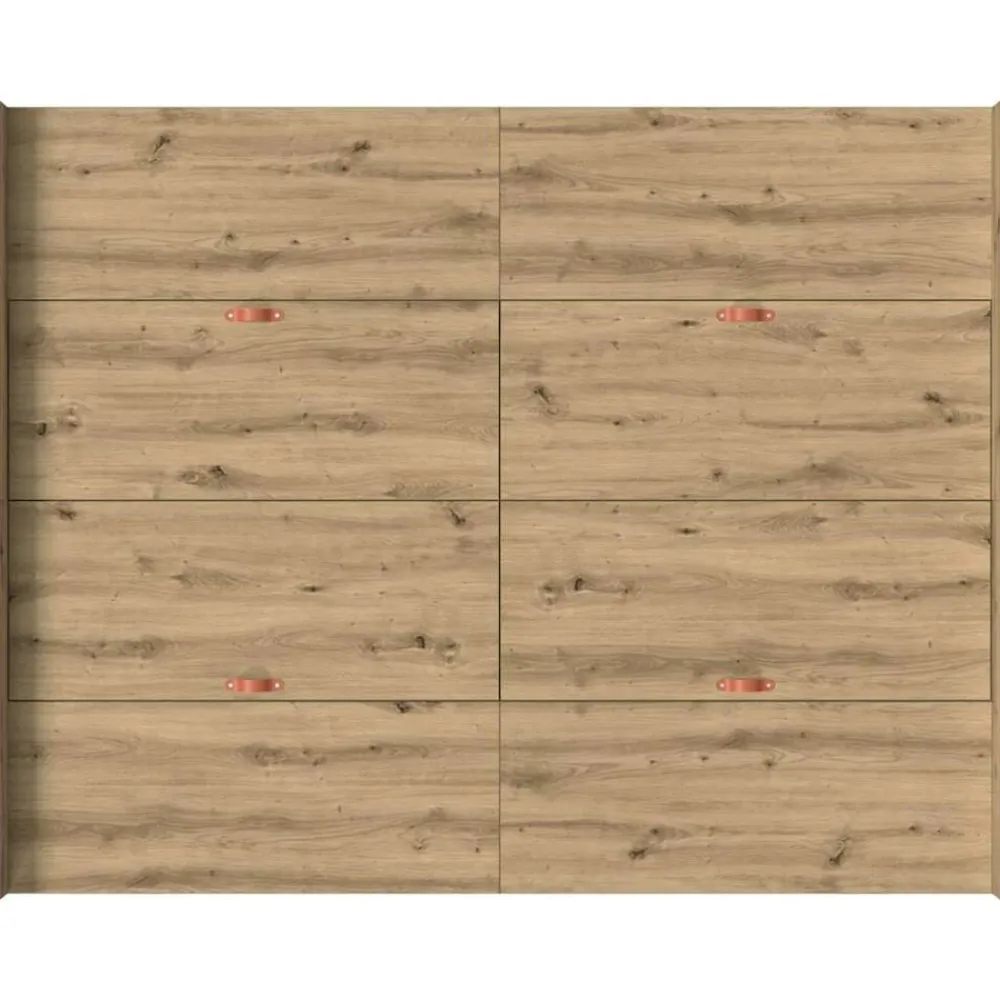 vidaXL Cama con almacenamiento con cajón Roble artesanal 140 x 200 cm Roble artisan Clearance