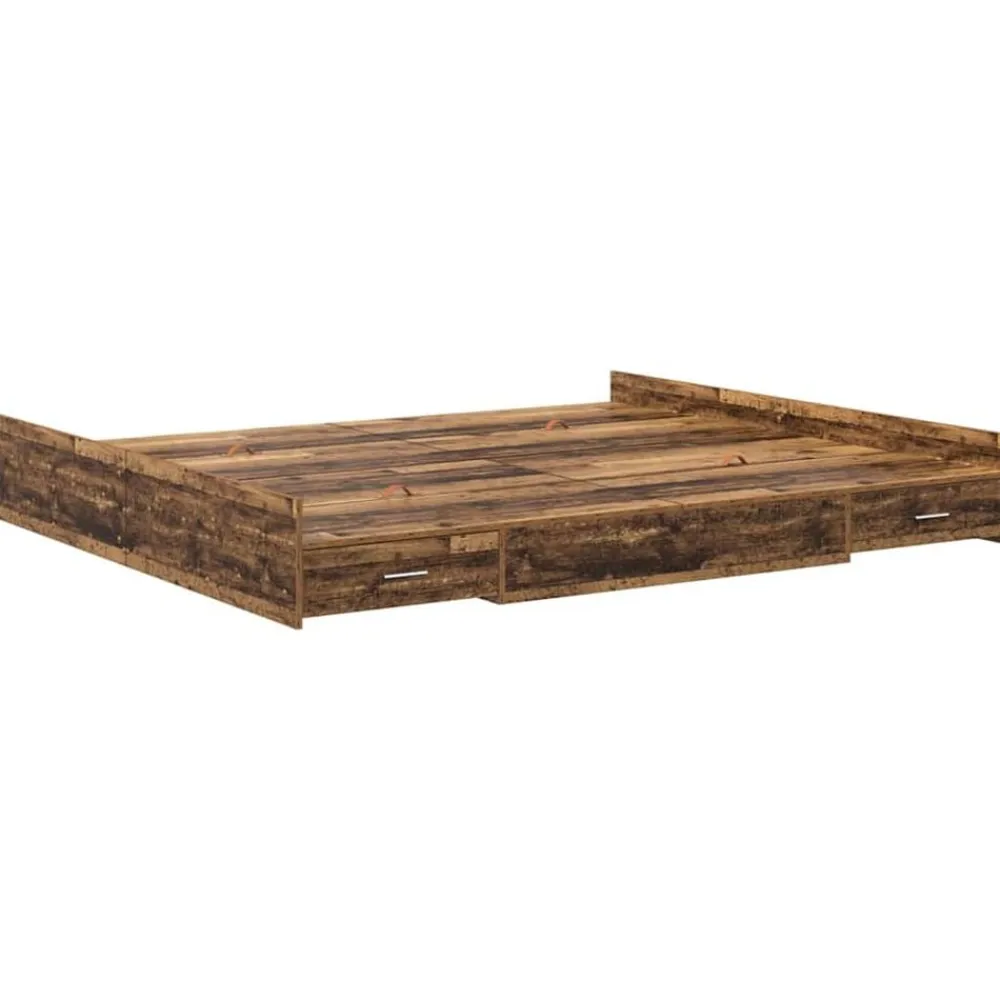 vidaXL Camas Y Accesorios-Cama con almacenamiento con cabecera 180 x 200 cm