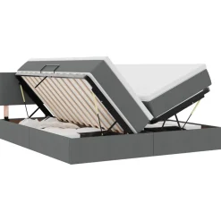 vidaXL Camas Y Accesorios-Cama con almacenamiento con colchón 180 x 200 cm