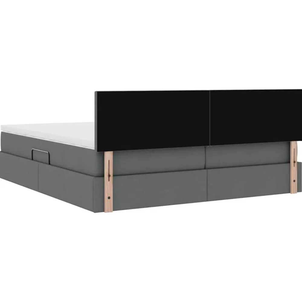 vidaXL Camas Y Accesorios-Cama con almacenamiento con colchón 180 x 200 cm