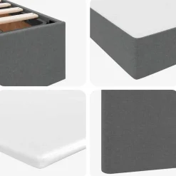vidaXL Camas Y Accesorios-Cama con almacenamiento con colchón 180 x 200 cm