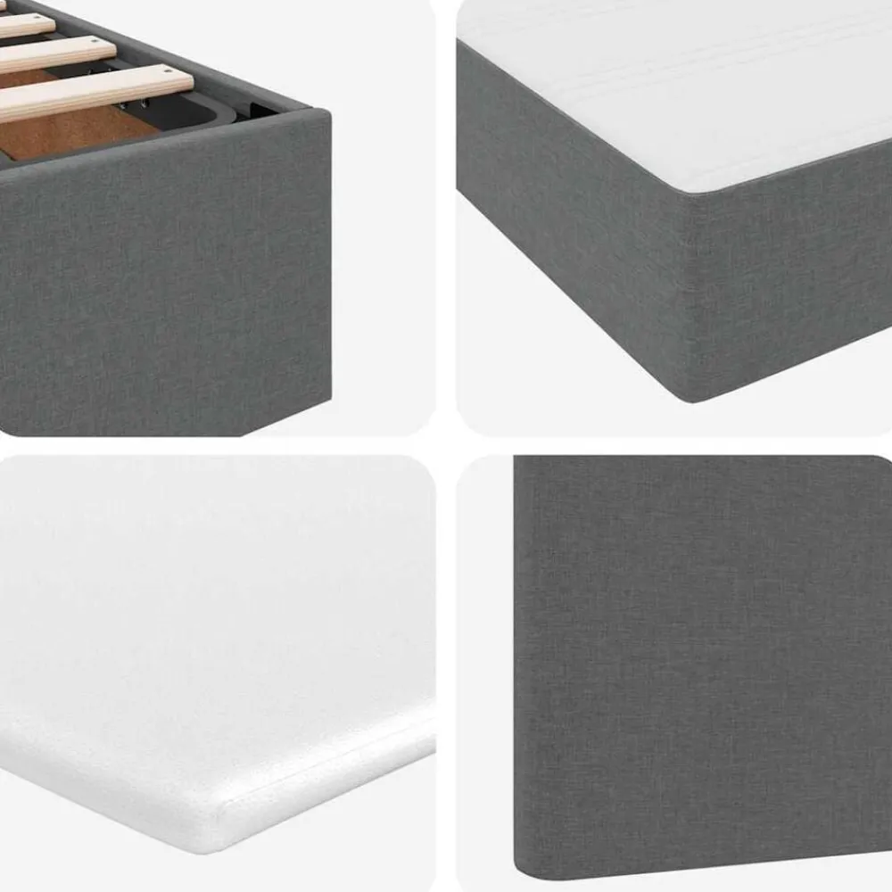 vidaXL Camas Y Accesorios-Cama con almacenamiento con colchón 180 x 200 cm