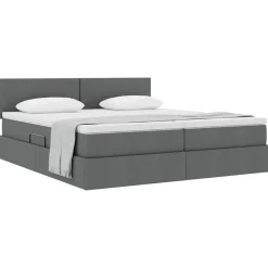 vidaXL Camas Y Accesorios-Cama con almacenamiento con colchón 180 x 200 cm