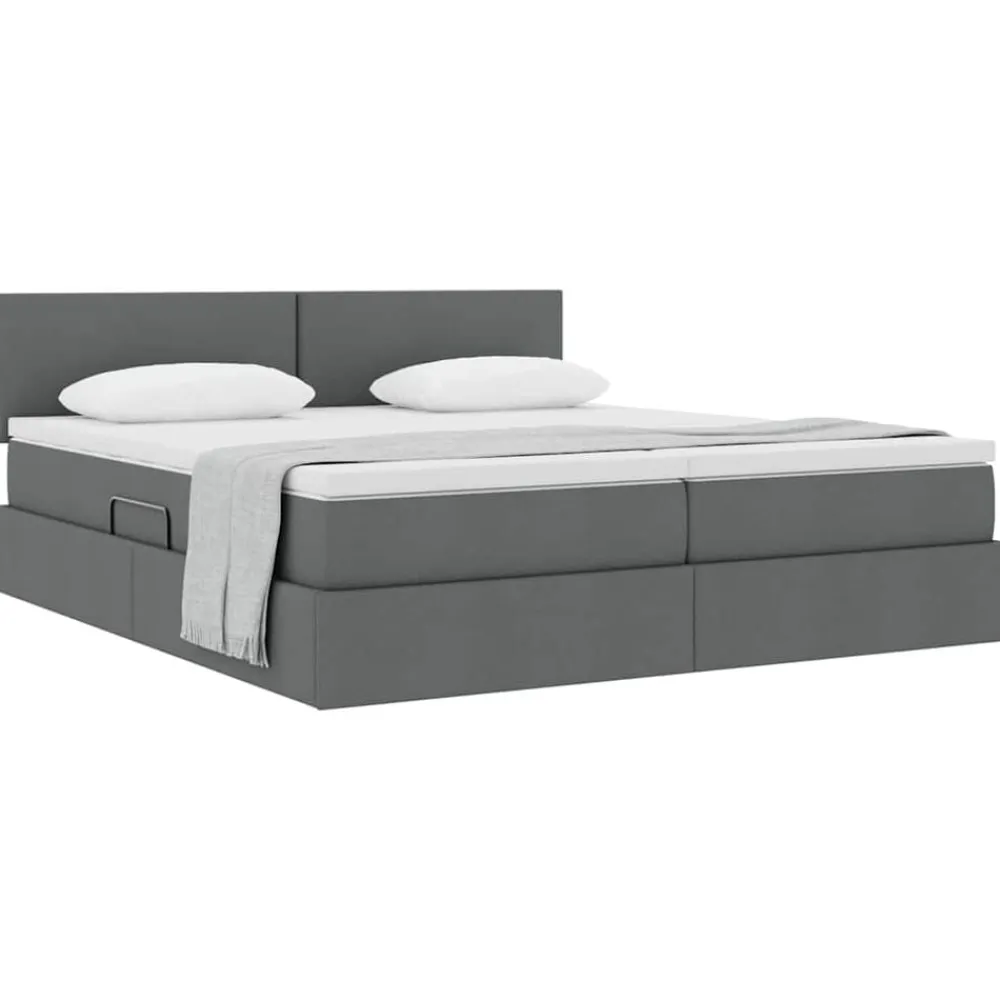 vidaXL Camas Y Accesorios-Cama con almacenamiento con colchón 180 x 200 cm