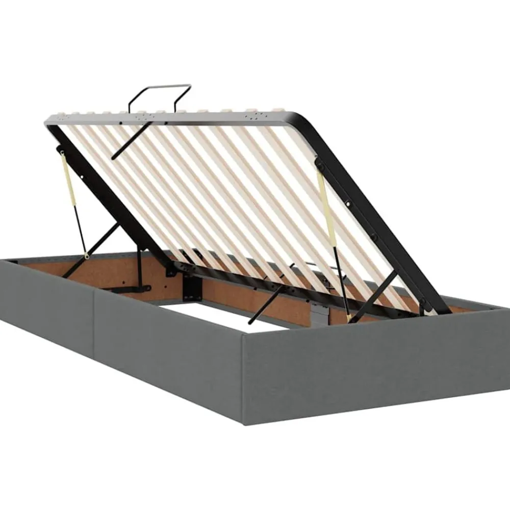 vidaXL Camas Y Accesorios-Cama con almacenamiento con colchón 180 x 200 cm