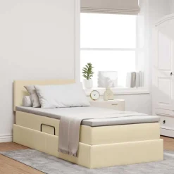 vidaXL Camas Y Accesorios-Cama con almacenamiento y colchón con colchón 90 x 190 cm