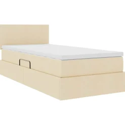 vidaXL Camas Y Accesorios-Cama con almacenamiento y colchón con colchón 90 x 190 cm