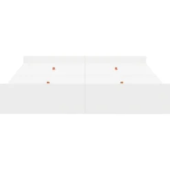 vidaXL Cama con almacenamiento 140 x 200 cm Madera contrachapada White Best