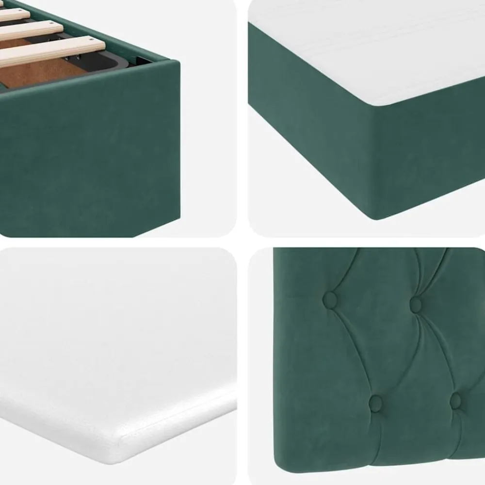 vidaXL Camas Y Accesorios-Cama con almacenamiento con colchón 90 x 200 cm