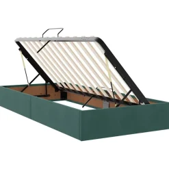 vidaXL Camas Y Accesorios-Cama con almacenamiento con colchón 90 x 200 cm