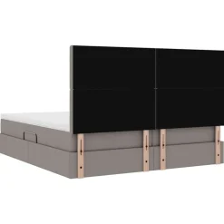 vidaXL Cama con almacenamiento 180 x 200 cm Cuero sintético Taupé Online