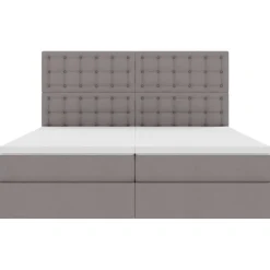 vidaXL Cama con almacenamiento 180 x 200 cm Cuero sintético Taupé Online