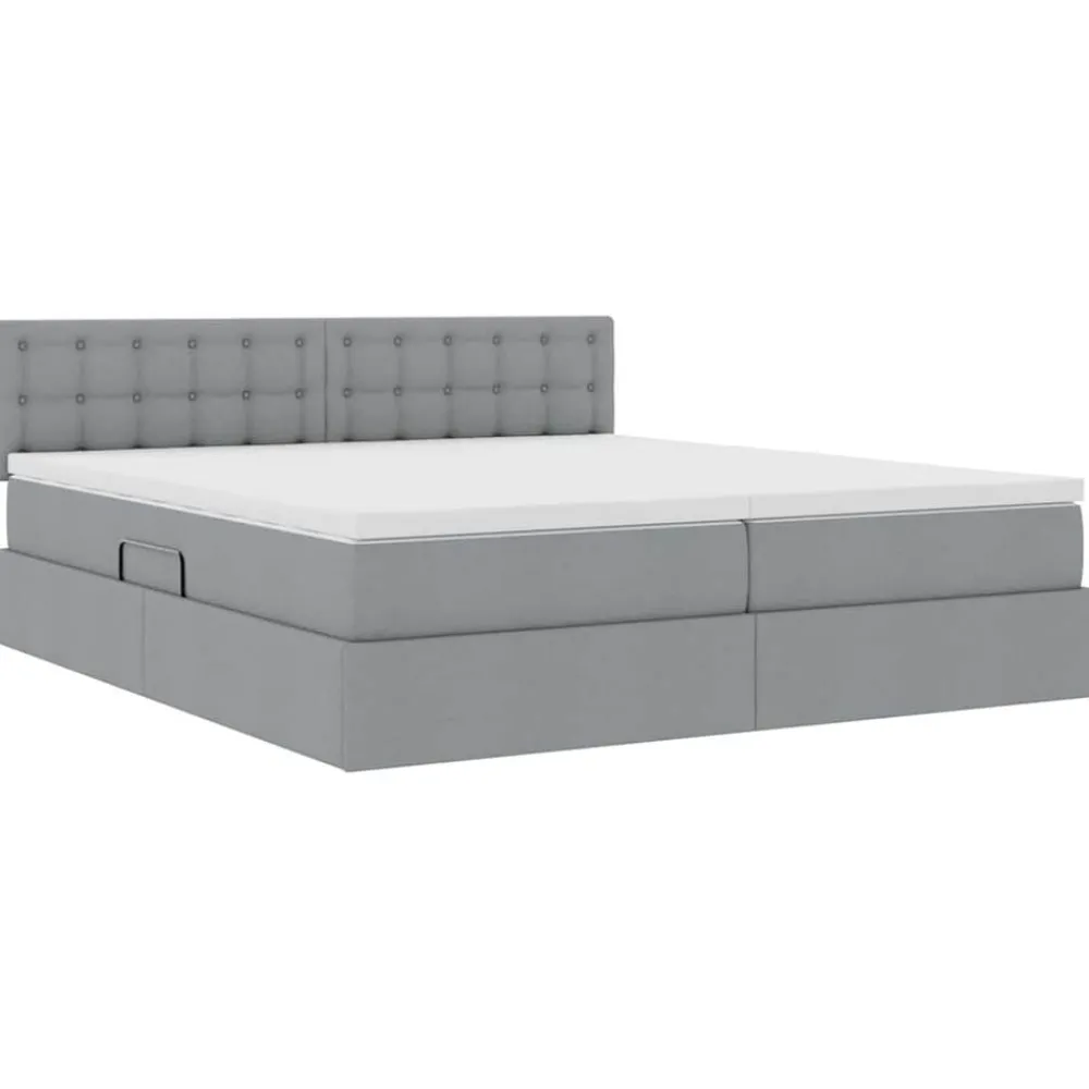 vidaXL Camas Y Accesorios-Cama con almacenamiento 180 x 200 cm Cuero sintético