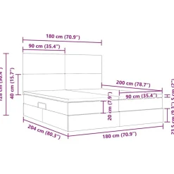 vidaXL Cama con almacenamiento 180 x 200 cm Cuero sintético Azul Sale