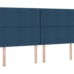 vidaXL Cama con almacenamiento 180 x 200 cm Cuero sintético Azul Sale