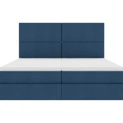 vidaXL Cama con almacenamiento 180 x 200 cm Cuero sintético Azul Sale