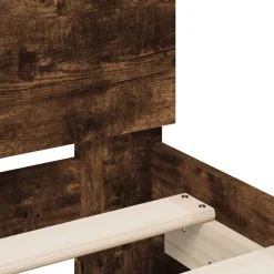 vidaXL Camas Y Accesorios-Cama con cabecero madera de ingeniería 100x200 cm