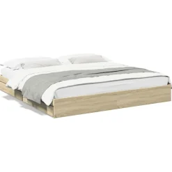 vidaXL Camas Y Accesorios-Cama con cajones madera ingeniería 180x200 cm