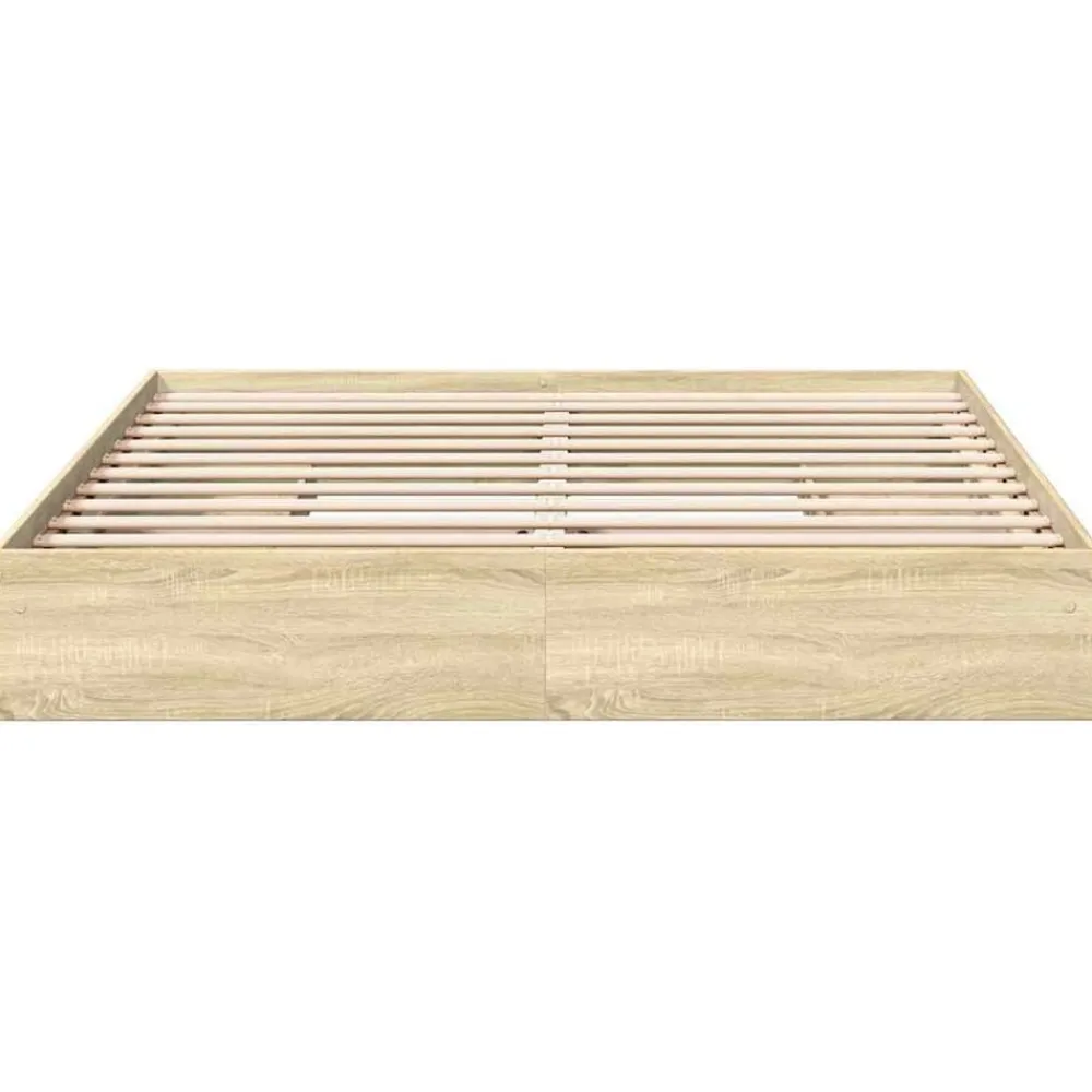 vidaXL Camas Y Accesorios-Cama con cajones madera ingeniería 180x200 cm