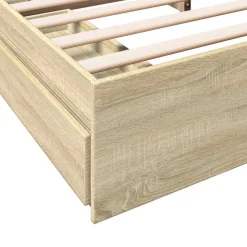 vidaXL Camas Y Accesorios-Cama con cajones madera ingeniería 180x200 cm
