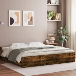 vidaXL Camas Y Accesorios-Cama con cajones madera de ingeniería 200x200 cm
