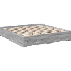 vidaXL Camas Y Accesorios-Cama con cajones madera ingeniería 200x200 cm