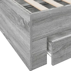 vidaXL Camas Y Accesorios-Cama con cajones madera ingeniería 200x200 cm