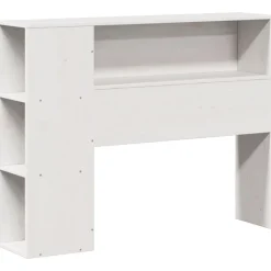 vidaXL Cama con estantería sin colchón madera maciza blanca 75x190 cm Blanco Best