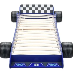 Niños vidaXL Mobiliario Para Bebés Y Niños Pequeños-Cama con forma de coche de carreras para niños 90x200 cm