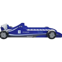 Niños vidaXL Mobiliario Para Bebés Y Niños Pequeños-Cama con forma de coche de carreras para niños 90x200 cm
