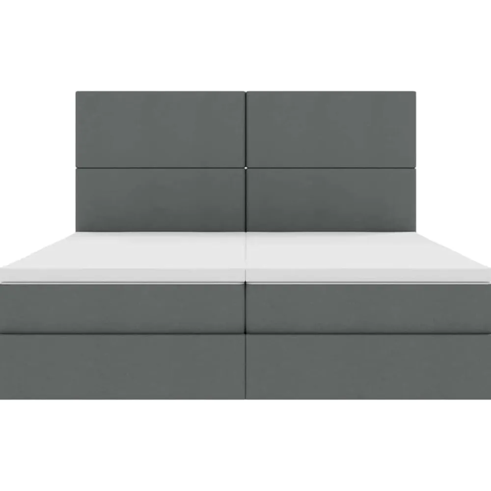 vidaXL Conjuntos De Muebles-Cama con tira de luces LED 180 x 200 cm tela