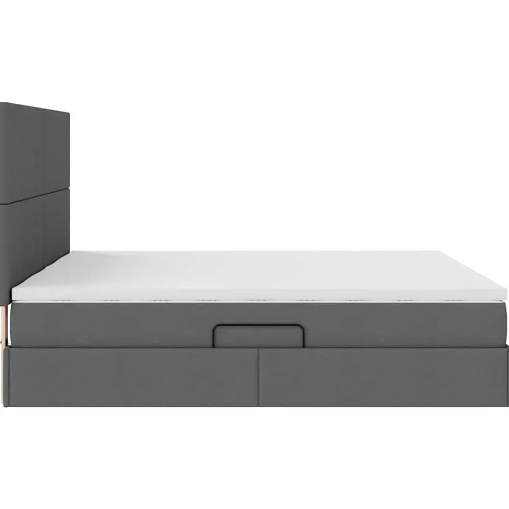 vidaXL Conjuntos De Muebles-Cama con tira de luces LED 180 x 200 cm tela