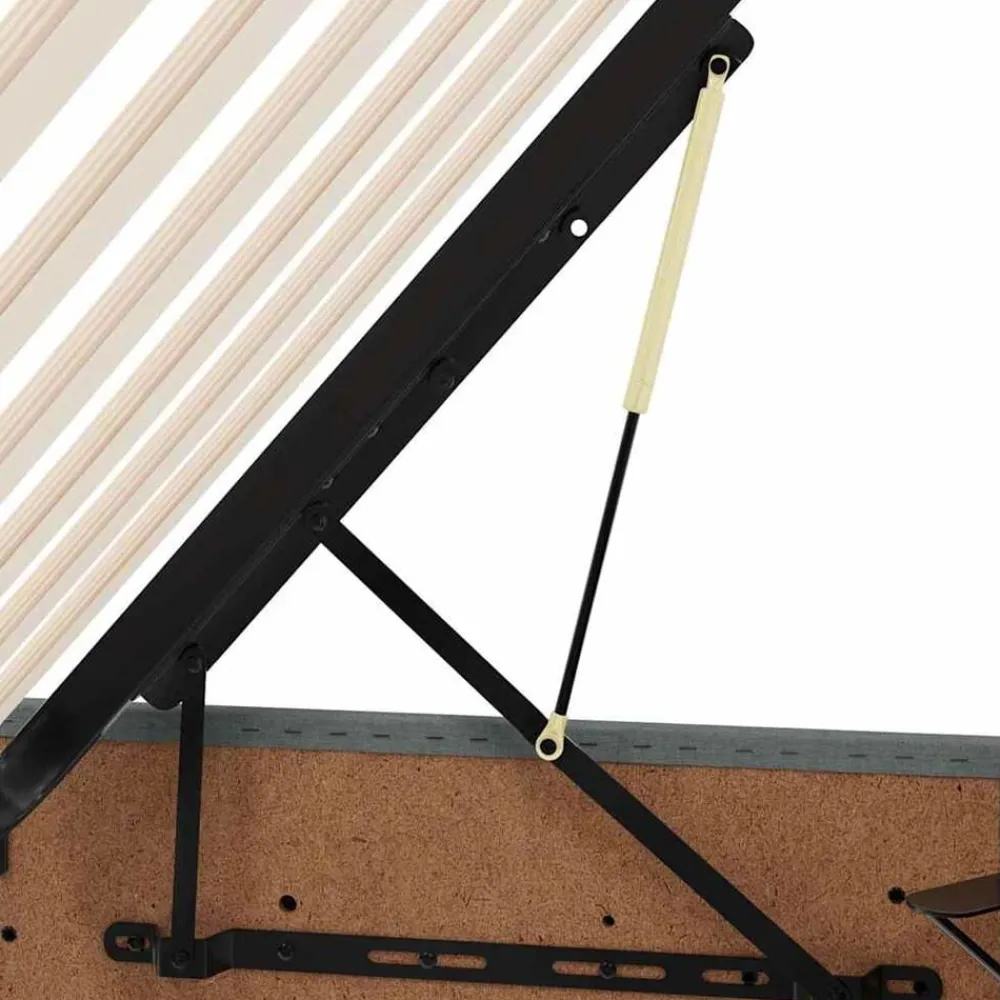 vidaXL Conjuntos De Muebles-Cama con tira de luces LED 180 x 200 cm tela