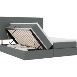 vidaXL Conjuntos De Muebles-Cama con tira de luces LED 180 x 200 cm tela