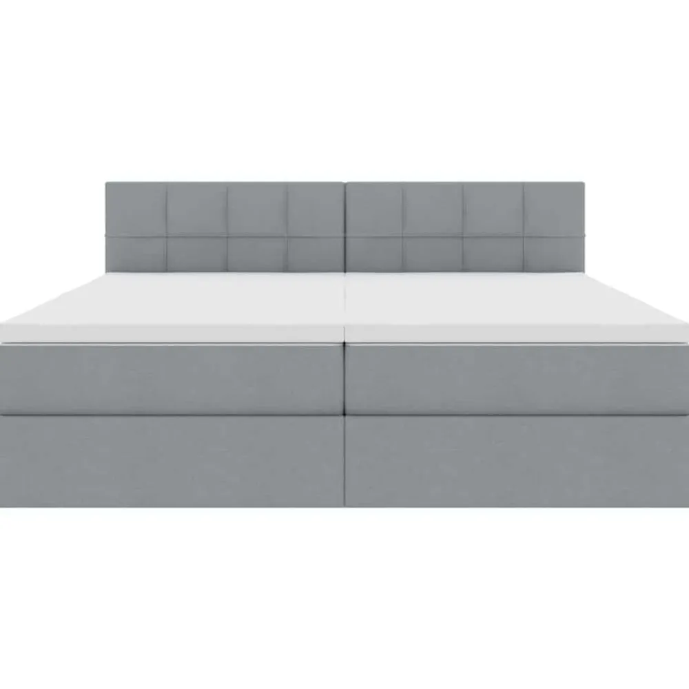 vidaXL Conjuntos De Muebles-Cama con tira de luces LED 180 x 200 cm tela