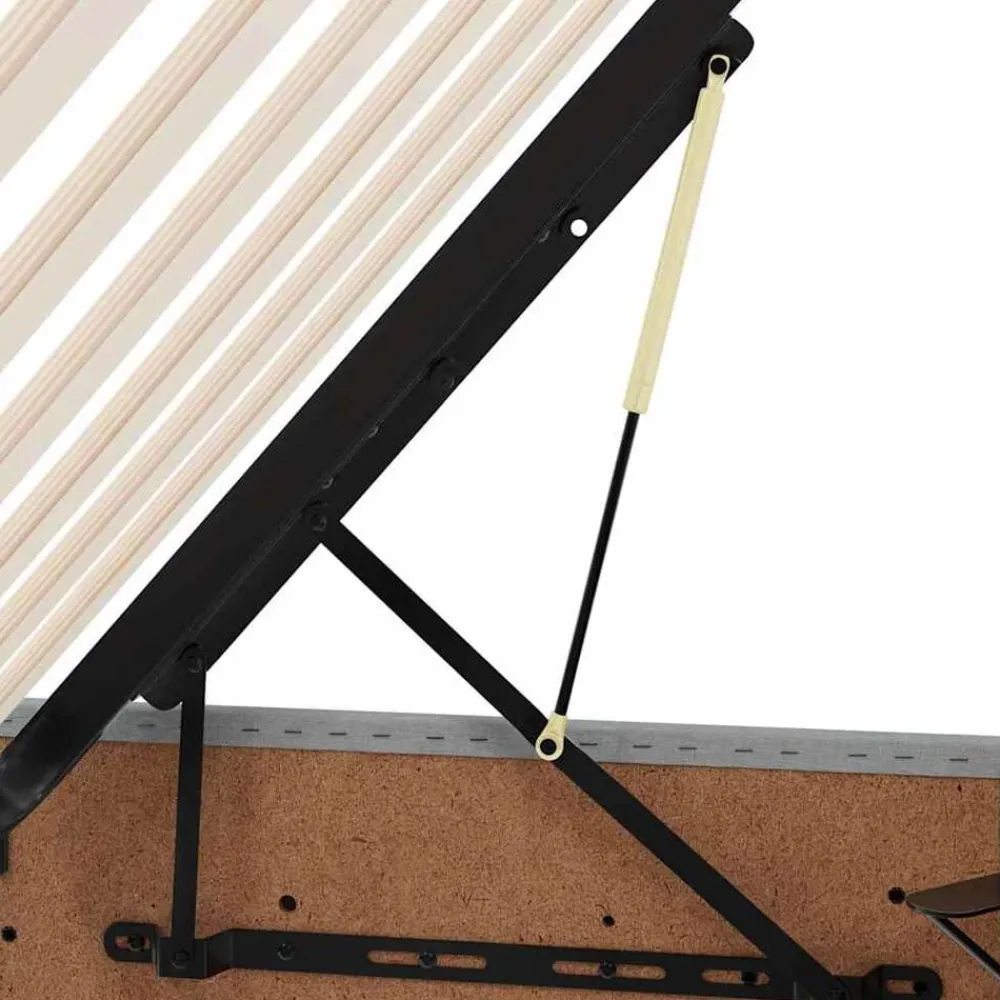 vidaXL Conjuntos De Muebles-Cama con tira de luces LED 180 x 200 cm tela
