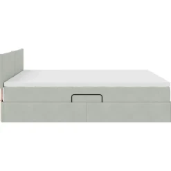 vidaXL Conjuntos De Muebles-Cama con tiras LED 180 x 200 cm Terciopelo