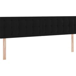 vidaXL Conjuntos De Muebles-Cama con tiras LED con cabecera 180 x 200 cm Terciopelo