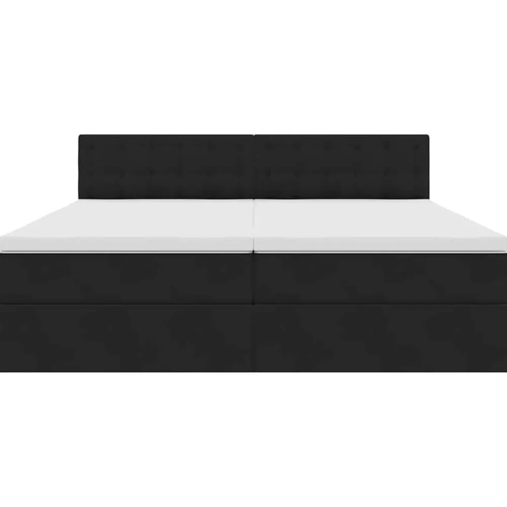 vidaXL Conjuntos De Muebles-Cama con tiras LED con cabecera 180 x 200 cm Terciopelo