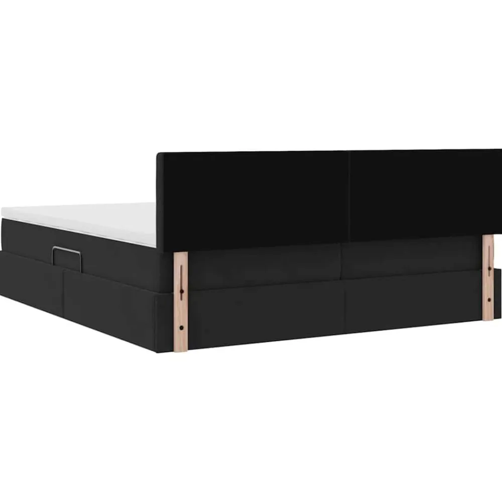 vidaXL Conjuntos De Muebles-Cama con tiras LED con cabecera 180 x 200 cm Terciopelo