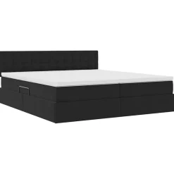 vidaXL Conjuntos De Muebles-Cama con tiras LED con cabecera 180 x 200 cm Terciopelo