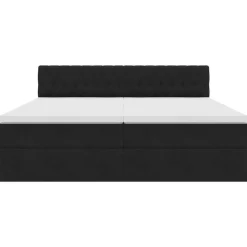 vidaXL Conjuntos De Muebles-Cama con tiras LED con cabecera 180 x 200 cm Terciopelo