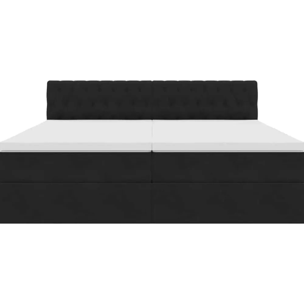 vidaXL Conjuntos De Muebles-Cama con tiras LED con cabecera 180 x 200 cm Terciopelo