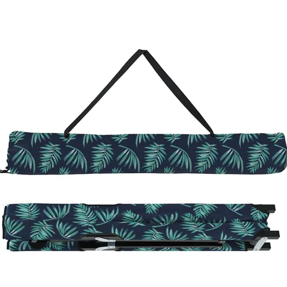 vidaXL Actividades Al Aire Libre-Cama de Camping Plegable Bosque 206 x 76 x 74 cm Oxford y acero