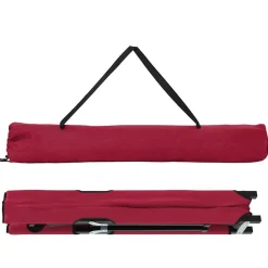 vidaXL Actividades Al Aire Libre-Cama de Camping Plegable 206 x 76 x 74 cm Oxford y acero
