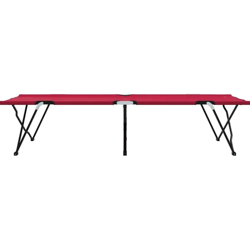 vidaXL Actividades Al Aire Libre-Cama de Camping Plegable 206 x 76 x 74 cm Oxford y acero