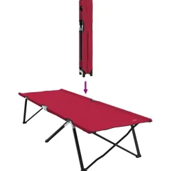 vidaXL Actividades Al Aire Libre-Cama de Camping Plegable 206 x 76 x 74 cm Oxford y acero