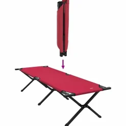 vidaXL Cama de Camping Plegable 193 x 69 x 45 cm Tela Oxford Rojo Best