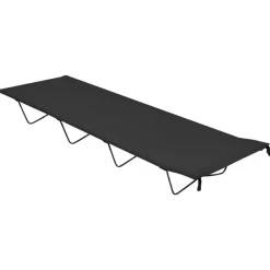 vidaXL Cama de camping tela Oxford y acero 180x60x19 cm Negro Sale