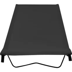 vidaXL Cama de camping tela Oxford y acero 180x60x19 cm Negro Sale